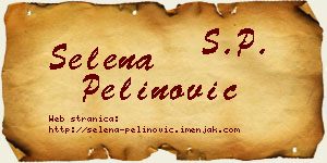 Selena Pelinović vizit kartica
